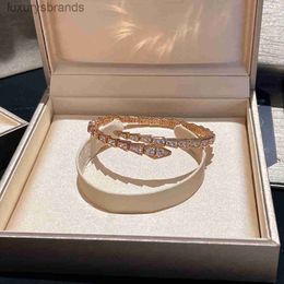 Fashion Gold Bracelets Designer Serpentine Bangle for Women Diamond Rose Gold Silver Adjustable Bracelet Men Jewellery Gifts