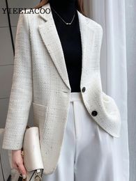 Women's Jackets Tweed Jacket Fragrance Autumn/winter Short Top One Piece Classic