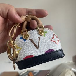 2024 Designer Keychain Wallet Key Chain Borse Hang Borse Keyring Keycing Designer in pelle Desigeri Donne Uomini Coinpurse in lega Penderant Portachiavi Ring