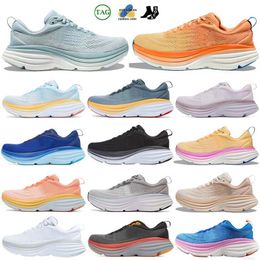 Running Shoes one one Cliftoon 8 9 CARBoon X2 X3 Boondi 8 sneakers Black Coastal Sky Vibrant Orange Shifting Sand Airy Women Men Outdoor Jogging Trainers 36-46