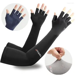 Knee Pads Ice Fabric Running Camping Arm Warmers Basketball Sleeve Cycling Sleeves Summer Sports Safety Gear