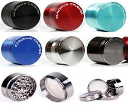 40mm 50mm 55mm 63mm Herb Grinder Sharpstone Chromium Smoking Accessories 4 Layers Spice Crusher Pepper Tobacco Grinder Zinc Metal 4563331