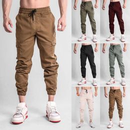 Men's Pants Man 2024 Mens Spring And Autumn Sweatpants Outdoor Wear Fashion Work Dress Feet Sports Nine Point Ropa De Hombre