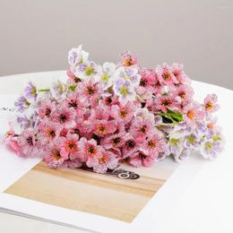 Decorative Flowers 32CM Artificial UV Resistant No Fade Faux Plastic Fake Plants Diy Home Garden Wedding Decoration Outdoor