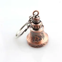 Decorative Figurines Fashion Men Key Chain Car Women Metal Keychain Holder Wind Bells Party Gift Jewellery K1302