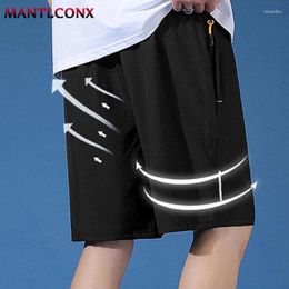 Men's Shorts Fashion Summer Breathable Quick Dry Board For Men Gym Fitness Jogging Running Short Pants Male Bottom Black