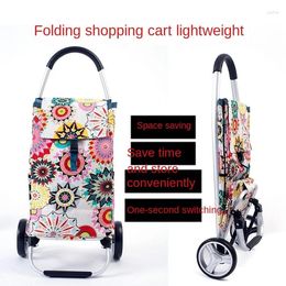 Shopping Bags Insulated Bag Portable Foldable Medium Cart Old Trolley Space Aluminium Alloy Silent Wheel