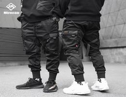MultiPocket Techwear Cargo Pants Men Punk Harem Joggers Sweatpants Trousers Men Pants Drawstring Harajuku Hip Hop Street wear CY22147199