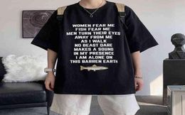 Women Fear Me Fish Fear Me Men Women Casual Tshirt Tops Tshirt Loose Tshirt Crew Oversized Fitted Soft Anime Manga Tee Clothes Y3544504