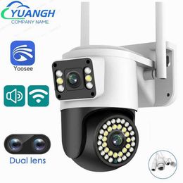 Wireless Camera Kits 4MP Yoosee Dual Lens IP Camera WIFI Outdoor Automatic Tracking Waterproof Wireless Safe Home Camera Colour Night Vision J240518