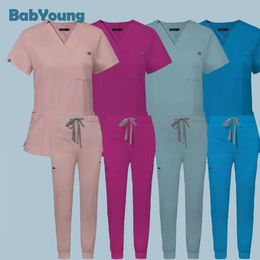 Wholesale Operating Room Uniform Scrubs Hospital Working Scrubs Set Supplies Nurse Dental Surgery Suit Workwear 240506