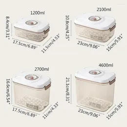 Storage Bottles Capacity Box Sealed Dispenser Transparent Food With Fresh-keeping Container Boxes Vacuum Large Pump