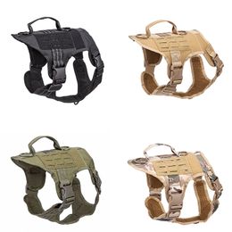 Tactical Training Harnesses Outdoor Camouflage Dog vest Clothes Molle Load Jacket Gear Vest Carrier NO06-226