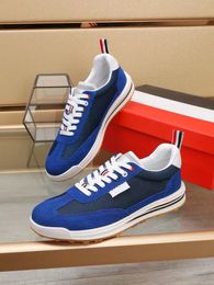 Fashion Brand Men Trainers Shoes Mesh Panelled Lace-up Sneakers Daily Walking Excellent Skateboard Walking EU38-44 Original Box