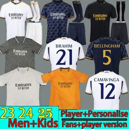 3XL 4XL 24 25 BELLINGHAM VINI JR soccer jerseys MBAPPE Tchouameni 24 football shirt Real Madrids CAMAVINGA Rodrygo MODRIC Camisetas men kids kit uniforms fans player