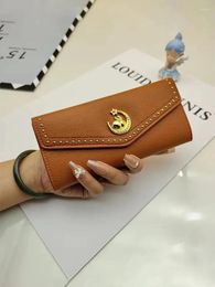Wallets PU Leather Wallet Moon And Pattern Multi Card Slot Large Capacity Solid Colour Long For Women