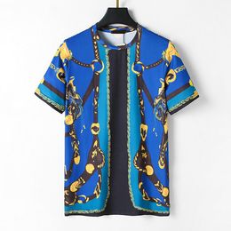 Summer T-shirt Designer Men's and Women's Fashion Tops Casual Pullover Loose Hip Hop Street Wear Printed Alphabet Cotton round neck Short Sleeve Shirt Asian Size M-3XL #19