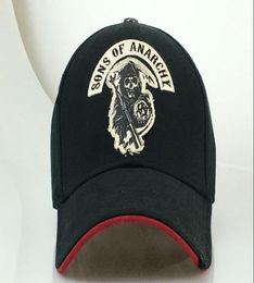 Fashion SAMCRO Men Cap Cool Black Death Summer Hip Hop Baseball cap SOA Sons of for Reaper Crew Fitted Adjustable Si D181106017163285