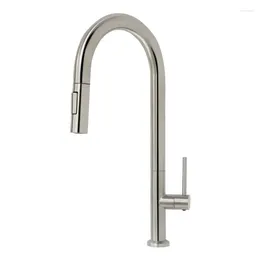 Kitchen Faucets Grey Pull Out Faucet Brushed Gold Sink Mixer Tap 360 Degree Rotation Torneira Cozinha Taps