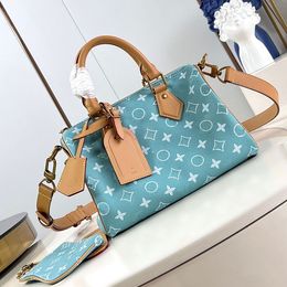 24ss Women Carryall Shoulde Bags Diagonal WIth Crossbody Bag Leather Coins Blue OL Luxury Designer Handbag Card Holder Outdoor Travel Bag 25