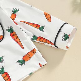 Clothing Sets Toddler Easter Pajamas Set Long Sleeve Carrot Print Button Shirt And Pants Baby Loungewear