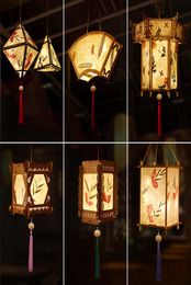 DIY Chinese retro style Portable Amazing Blossom Flower Light Lamp Party Glowing Lanterns For MidAutumn Festival Gift 2206107633695