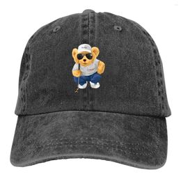 Ball Caps Pure Colour Dad Hats Cute Bear Glofing - Adograble Women's Hat Sun Visor Baseball Teddy Peaked Cap