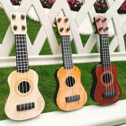 Guitar Childrens classical four stringed guitar toys lightweight early education small guitar party supplies adjustable childrens holiday gifts WX