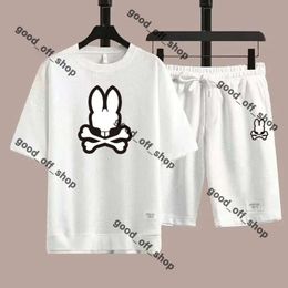 Physcho Bunny Brand Mens T-Shirts Psyco Bunny Shirt Pattern Top Cotton Short Sleeve Tshirt Print Psychological Bunny Shirt Summer Mens Tee Luxury Designer 378