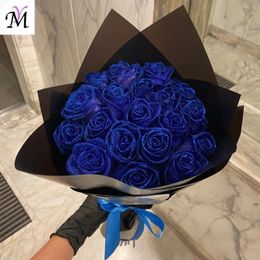 Valentines Day 3050 pcs of 7cm Glitter artificial flower rose girl friend DIY High quality bouquet gifts for wedding Birthday 240520