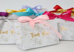 Whole Eyelash Boxes Mini Marble Gift Bag For Party Chocolate Paper PackageWedding Lash Packaging Favours Candy False Eyelashe9395518