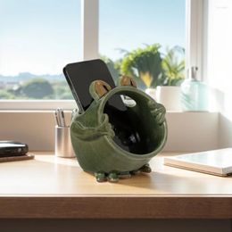 Hooks Frog Shape Phone Stand Sound Creative Mount Loudspeaker Resin Amplifying Speaker For Home Ornaments