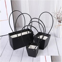 Gift Wrap Pvc Bags For Flower Bouquet Box Jewelry Packaging Basket Drop Delivery Home Garden Festive Party Supplies Event Dhmqh
