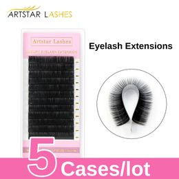 5caselot Volume Lashes Extensions C D CC DD Curl 820mm High Quality Individual False Eyelashes Make Up Products 240511