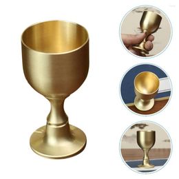 Wine Glasses Brass Glass Delicate Holy Cup Multifunction Desktop Multi-function Offering Decorative Metal Wear-resistant Buddhism