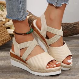 Dress Shoes Women Wedge Sandals Casual 2024 Summer Beach Fashion Sexy Platform Zapatos Mujer Tendencia