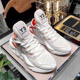 Casual Shoes Y3KAIWA Breathable Genuine Leather With Lace-up Luxury Sneakers Zapatos Men Women Designer