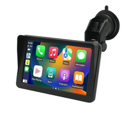 7 tums bilradio Android Auto Wireless CarPlay Car Stereo roterade 270 graders USB SD FM GPS Navigation Audio Universal