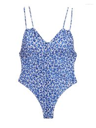 Women's Swimwear ZRTAK Print One Piece Suit Women Swimsuit Sexy Bodysuit Monokini Suits Beachwear Bathing