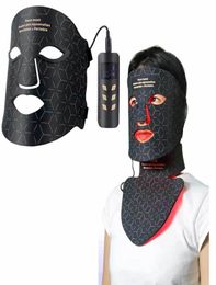 for Face Care Device 4 Colors LED Face Mask Red Light Therapy Facial Neck Photo Skin Rejuvenation Facial Mask Anti Bright1173453