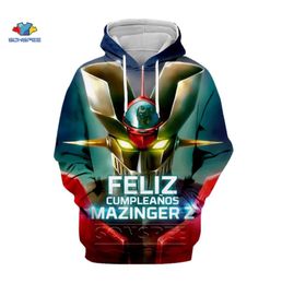 SONSPEE Japan Anime Mazinger Z Hoodie Brand Gym Clothing Hip Hop Harajuku Mens Hoodies 3d Print Autumn Winter Streetwear Jacket 201096037