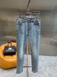 Denim jeans Trousers Knee Skinny Straight Size 28-40 Motorcycle Trendy Long Straight High-end Quality Mens Purple Jeans Jean Men women Hole High Street denim #182