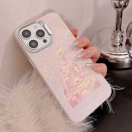 Dream Castle Fireworks iphone15 14 13pro max Personalised mobile phone case 12 laser 11 advanced protective cover hard case