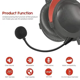 Microphones Replacement Gaming Mic For Cloud Headphone Mics Fine Comfort And Quality Enhanced Experience