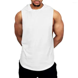 Men's Tank Tops Regular Top Sleeveless Solid Men Mens Muscle Polyester Pullover Sports Activewear Summer Brand Sweatshirt