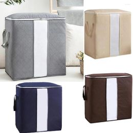 Storage Bags Large Clothes With Zips 1pcs Duvet Bag Thick Breathable Fabric Clear Windows 47x50x28 Cm