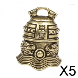 Decorative Figurines 5X Mini Antique Door Bell Wind Brass Chimes For Patio