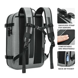 Мужская рюкзаки авиакомпания Vacuum Travel Business Multifunction Высокая мощность расширяемая водонепроницаемая модная рюкзак против кражи сумки