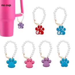 Sandals Cute Seal Pearl Chain With Charm Charms For Tumbler Cup Personalised Handle Drop Delivery Otkjw