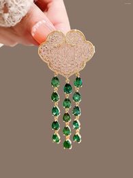 Brooches Chinese Style Auspicious Cloud Tassel Brooch Coat Accessories